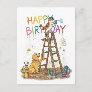 Happy Birthday Fun Postcard