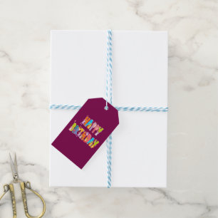Happy Birthday Funny Cat Lover Bday Celebration Gift Tags