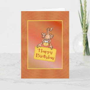 Happy Birthday Funny Monkey Card