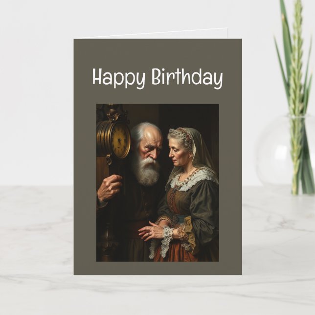 Happy Birthday Funny Time Surprise You Card (Front)