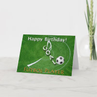 Happy Birthday Futbol Soccer Player