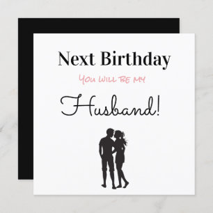 Happy Birthday Future Husband Holiday Card