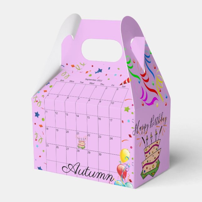 Happy Birthday Gable Favour Box September 2022 (Front Side)