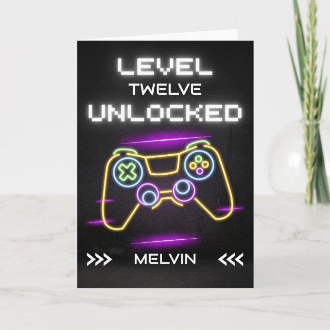 Happy Birthday Gamer with Console Card (Front)