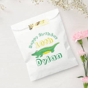 Happy Birthday Gator Alligator Croc Crocodile Favour Bag
