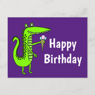 Happy Birthday Gator Postcard