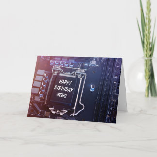 Happy Birthday Geek Card