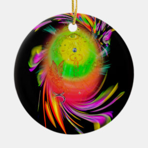 Happy Birthday Gemini Ceramic Tree Decoration