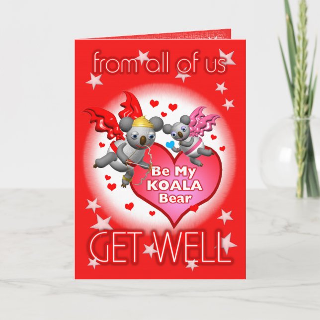Happy Birthday Get Well Greeting Card (Front)