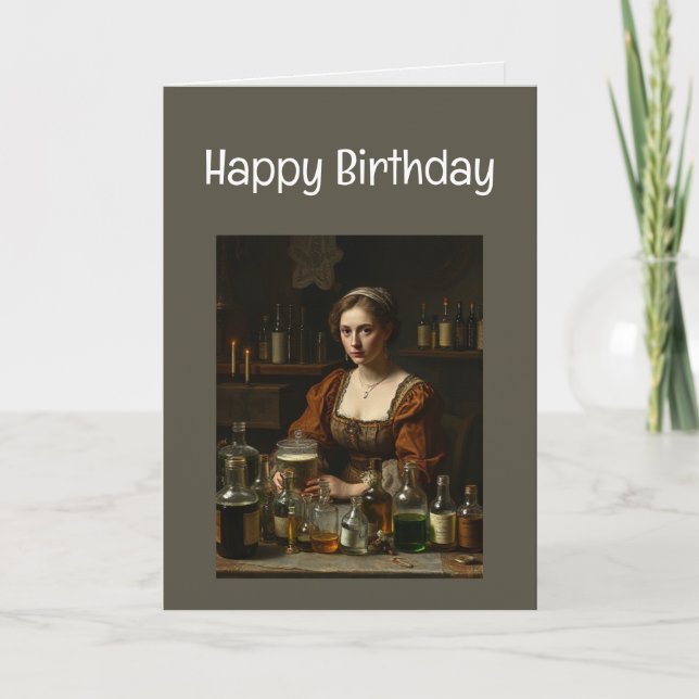 Happy Birthday Getting Older Medicines  Card (Front)