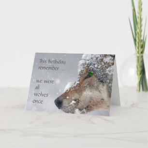 Happy Birthday Getting Older Wolves Humour Card