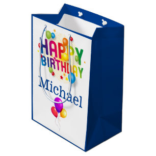 Happy Birthday Gift Bag Add Recipients Name