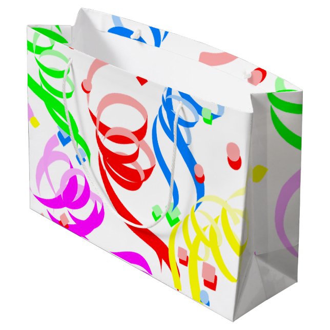 Happy Birthday Gift Bag Confetti (Back Angled)