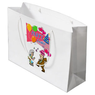Happy Birthday Gift Bag Party Time Anniversary