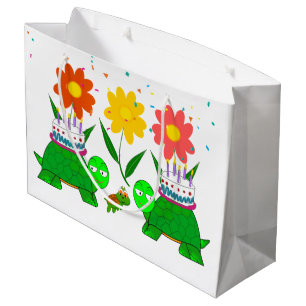 Happy Birthday Gift Bag Turtles