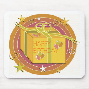 Happy Birthday Gift Box Mouse Pad
