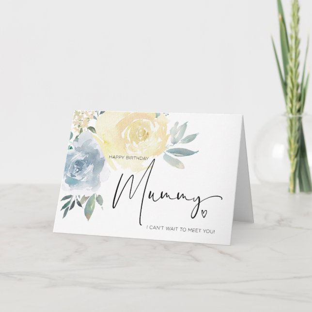 Happy Birthday Gift For Mum to Be From Baby Bump Card (Front)