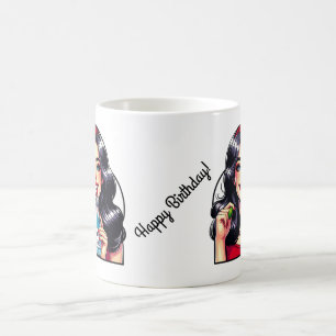 Happy Birthday' Gift Mug with Humorous Twist