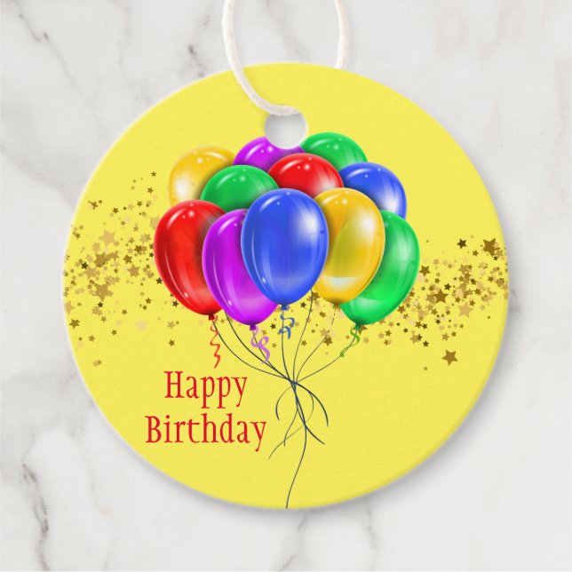 Happy Birthday Gift Tag (Front)