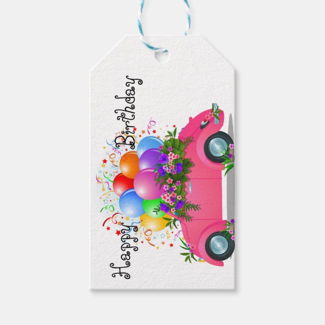 Happy Birthday  Gift Tags (Front)