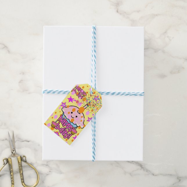Happy Birthday Gift Tags (With Twine)