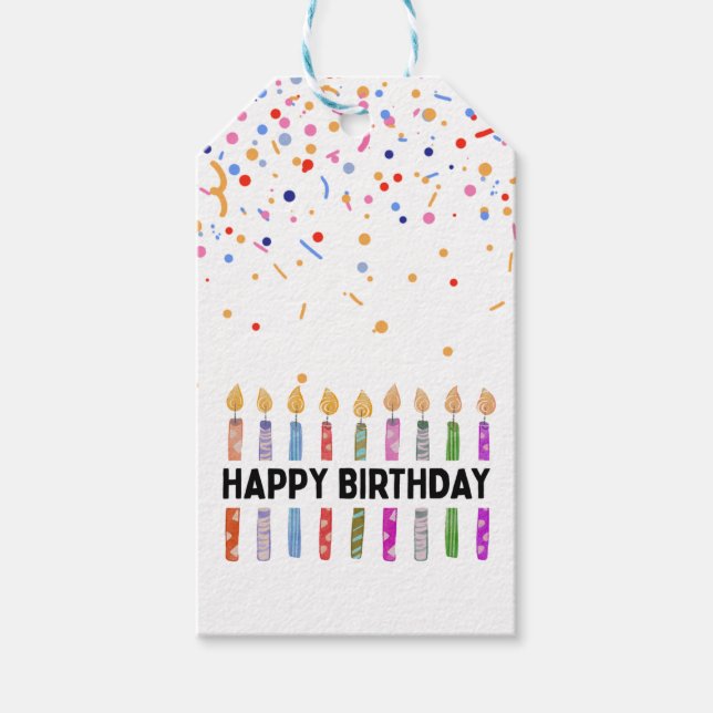 HAPPY BIRTHDAY GIFT TAGS (Front)