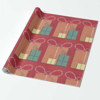 Happy BIrthday Gift with Bow Wrapping Paper