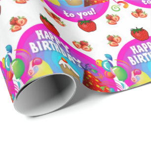 Happy Birthday Gift Wrapping Paper