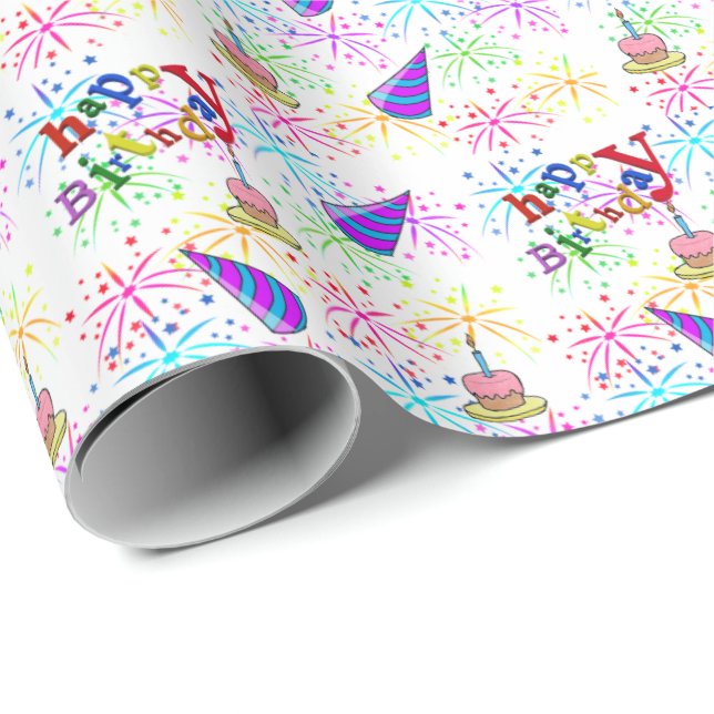 Happy Birthday Gift Wrapping Paper (Roll Corner)