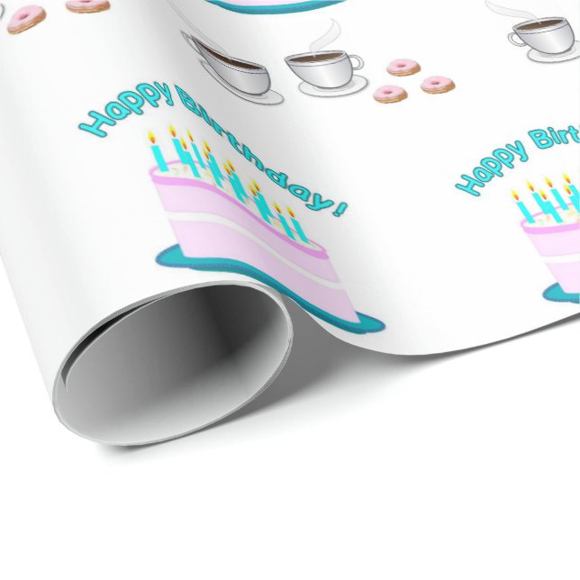 Happy Birthday Gift Wrapping Paper (Roll Corner)