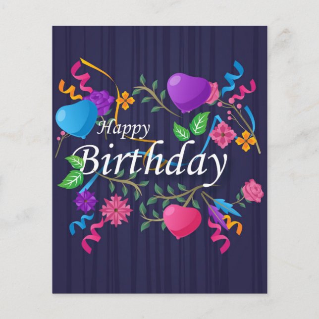 Happy Birthday Gifts Love Cake  Flyer (Front)