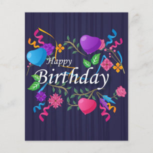 Happy Birthday Gifts Love Cake Flyer