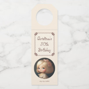 Happy Birthday Girl 01 Bottle Hanger Tag