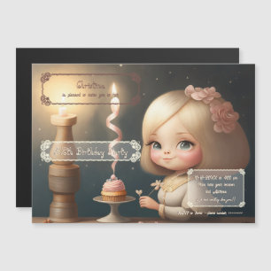Happy Birthday Girl 01 Magnetic Invitation