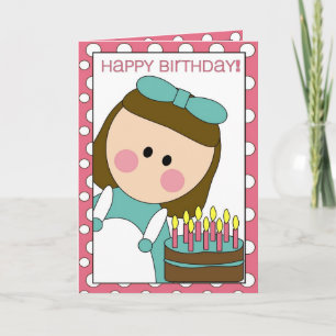 happy birthday (girl) card