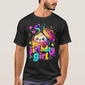 Happy Birthday Girl Kawaii Dumpling Anime T-Shirt