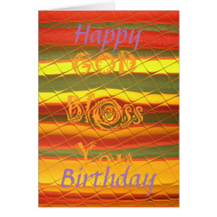 Happy Birthday God Bless You inspired Graphic idea