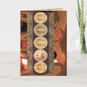 Happy Birthday - Golden Flame Coins 2010 Card