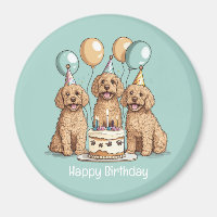 Happy Birthday Goldendoodle Dogs