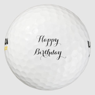 Happy Birthday Golf Balls
