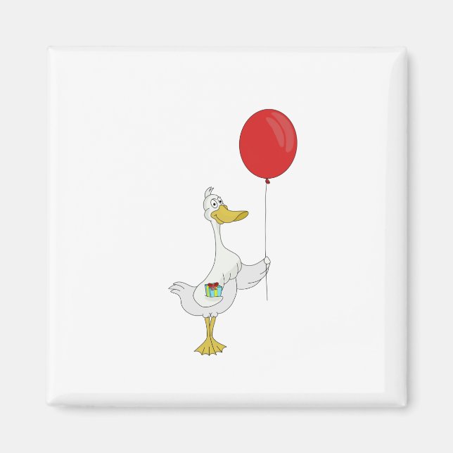 Happy Birthday Goose Magnet (Front)