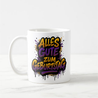 Happy birthday, graffiti 2 coffee mug