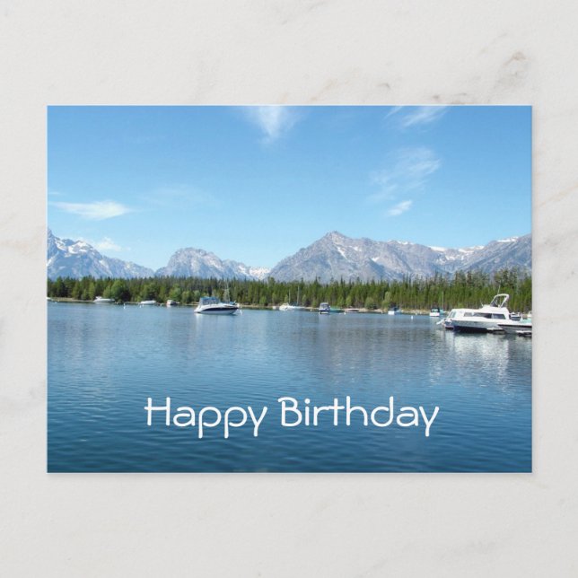 Happy birthday, Grand Teton National Park Postcard (Front)