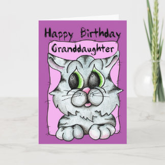 Happy Birthday Granddaughter Card
