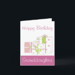 Happy Birthday Granddaughter Card<br><div class="desc">Sweet birthday card for Granddaughter</div>