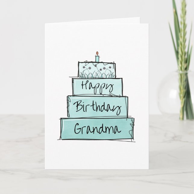 Happy Birthday Grandma Card (Front)