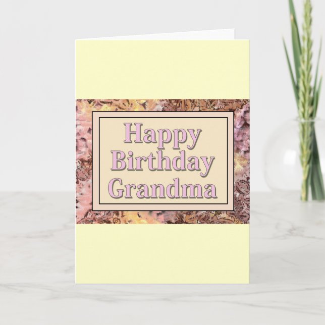 Happy Birthday Grandma Card (Front)