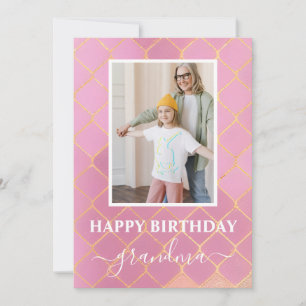 Happy Birthday Grandma Photo Card