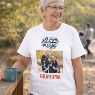 Happy birthday Grandma photo T-Shirt