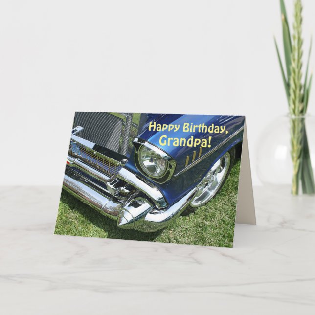 "Happy Birthday, Grandpa" Card (Front)